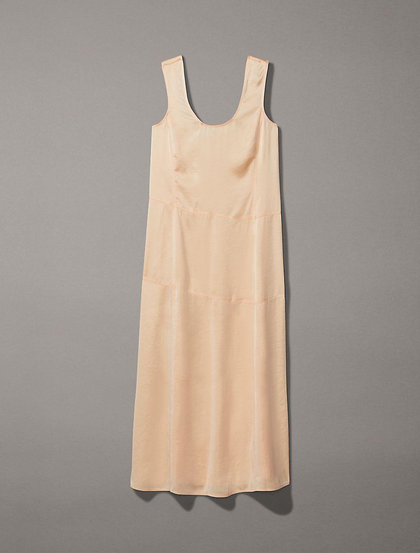 Crushed Satin Maxi Dress Product Image