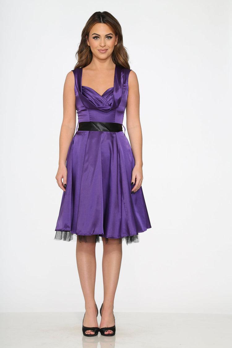 Purple Occastional Swing Dress Product Image