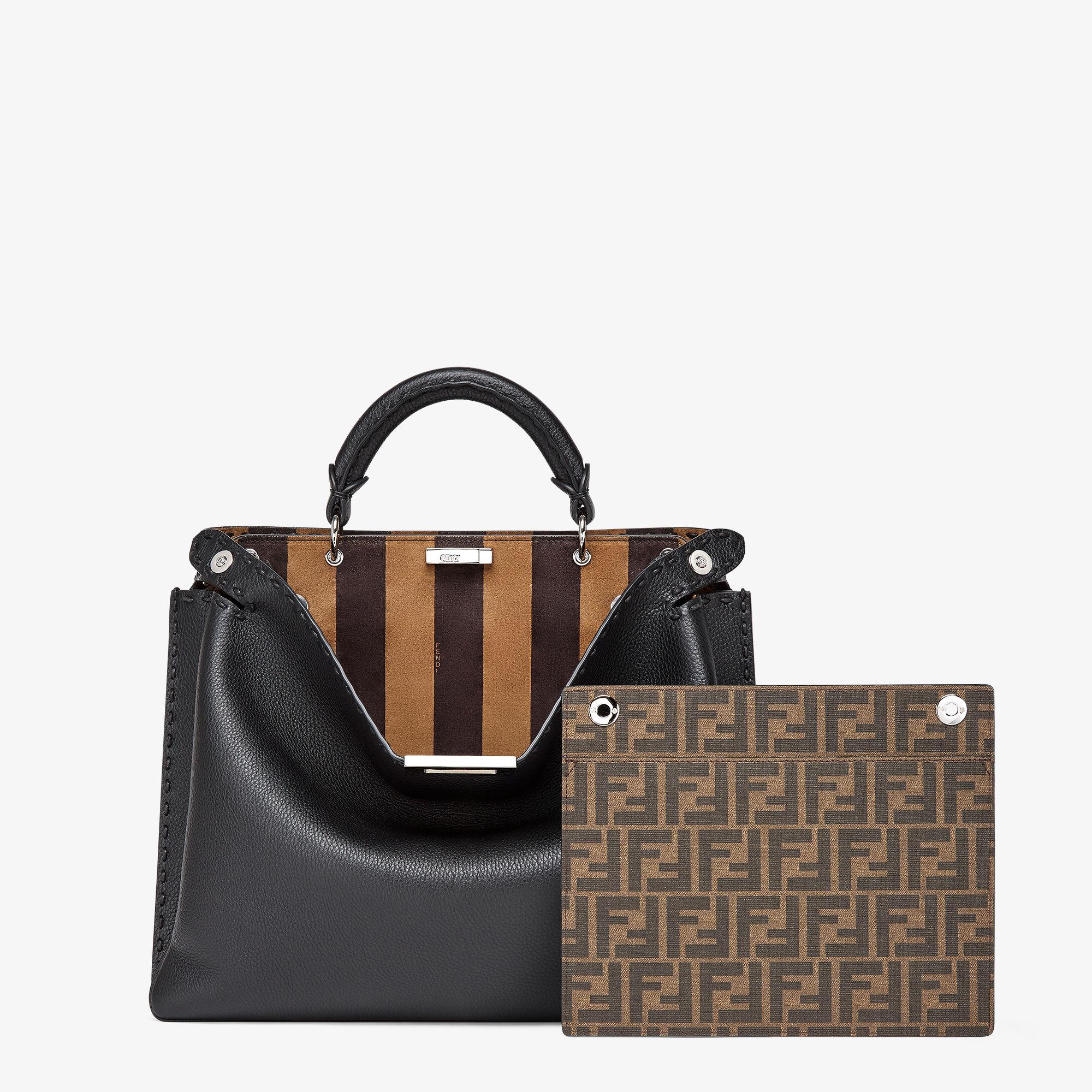 Selleria Peekaboo ISeeU Soft MediumBlack Selleria bag with 614 hand-sewn topstitches Product Image