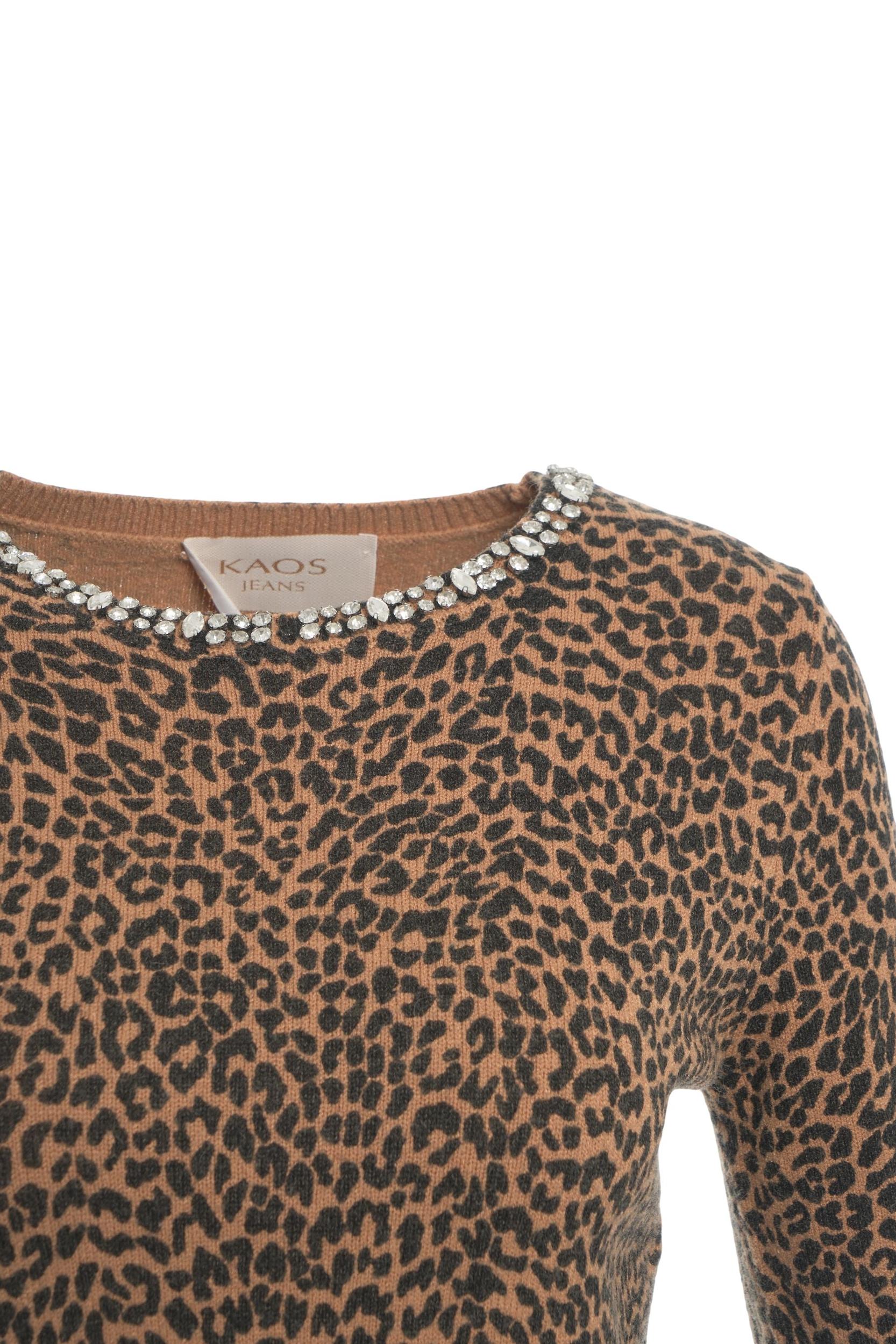 Sweater with animal print Product Image