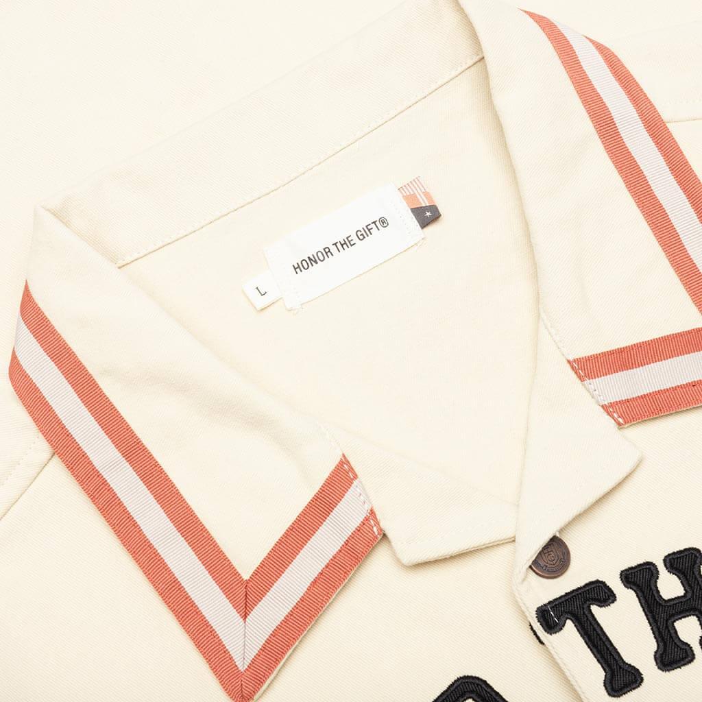 Tradition S/S Snap Up - Bone Male Product Image