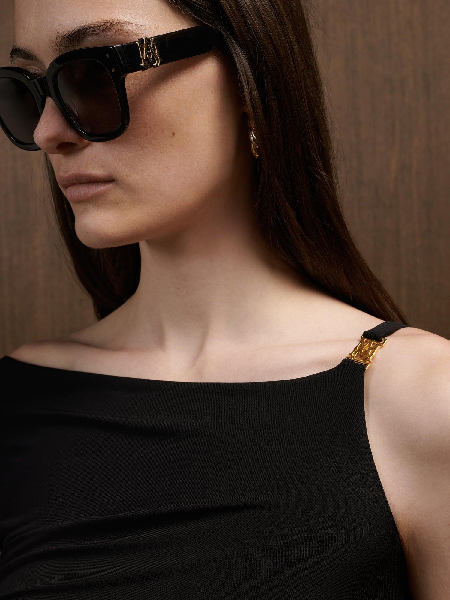 WOMEN - WOMEN'S OFF THE SHOULDER MINI DRESS - Black Female Product Image