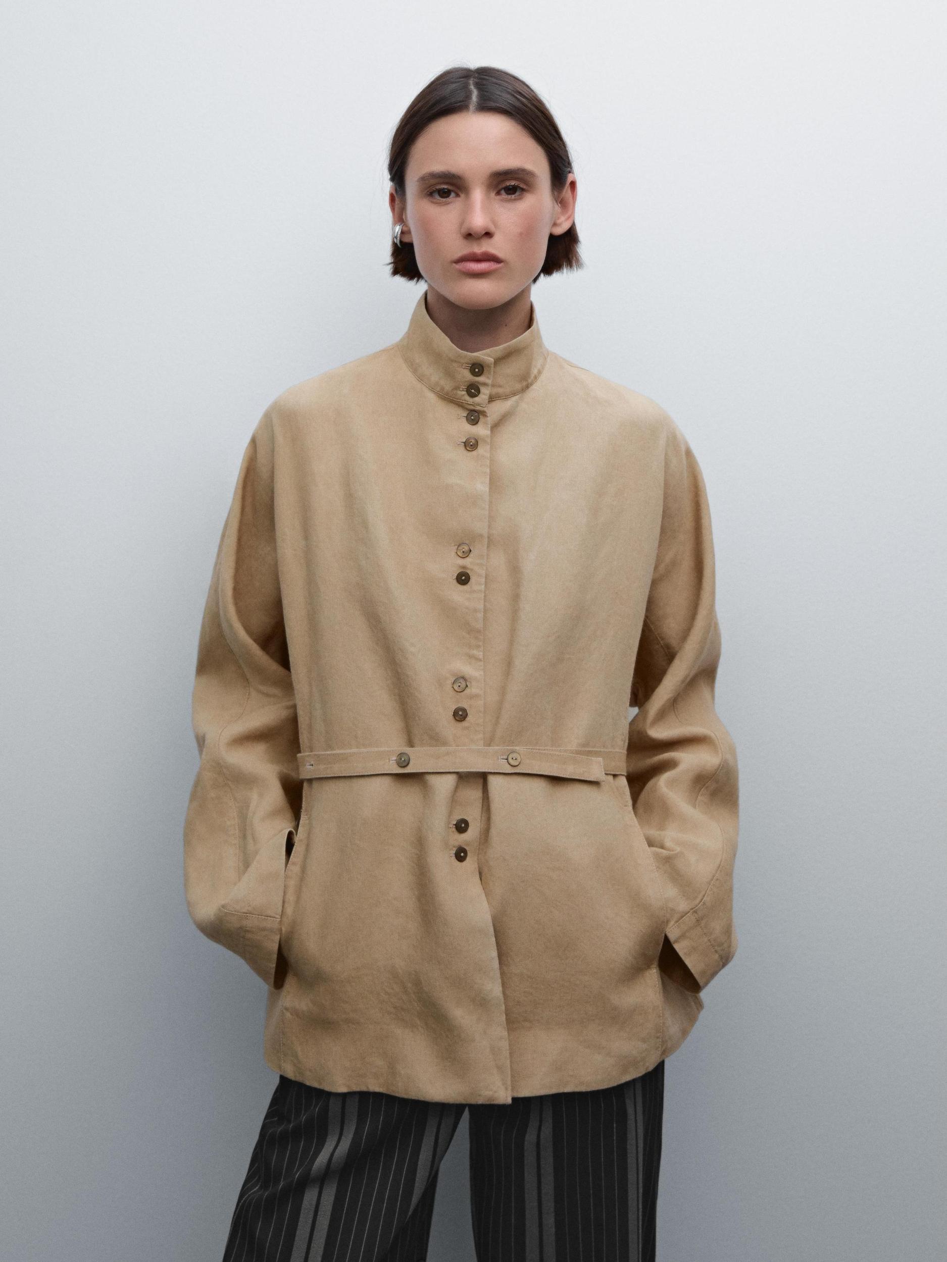 Flowing 100% linen kimono Product Image