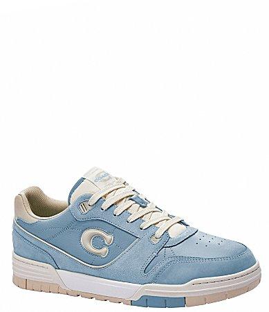 COACH Mens Soho Suede and Leather Lace Up Sneakers Product Image