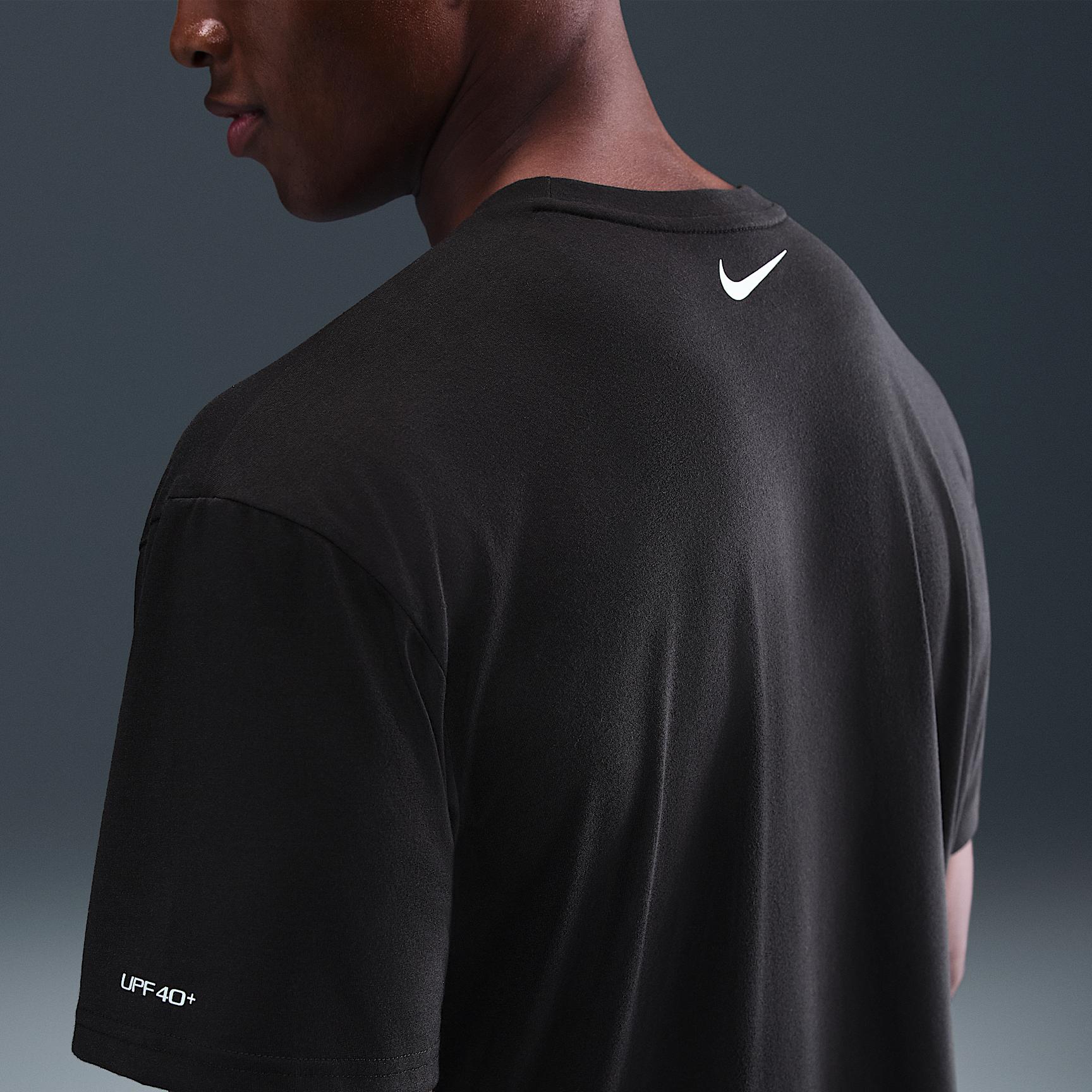 Nike Mens Swim Swoosh Hydroguard Short-Sleeve Top | NESSF524-001 Product Image