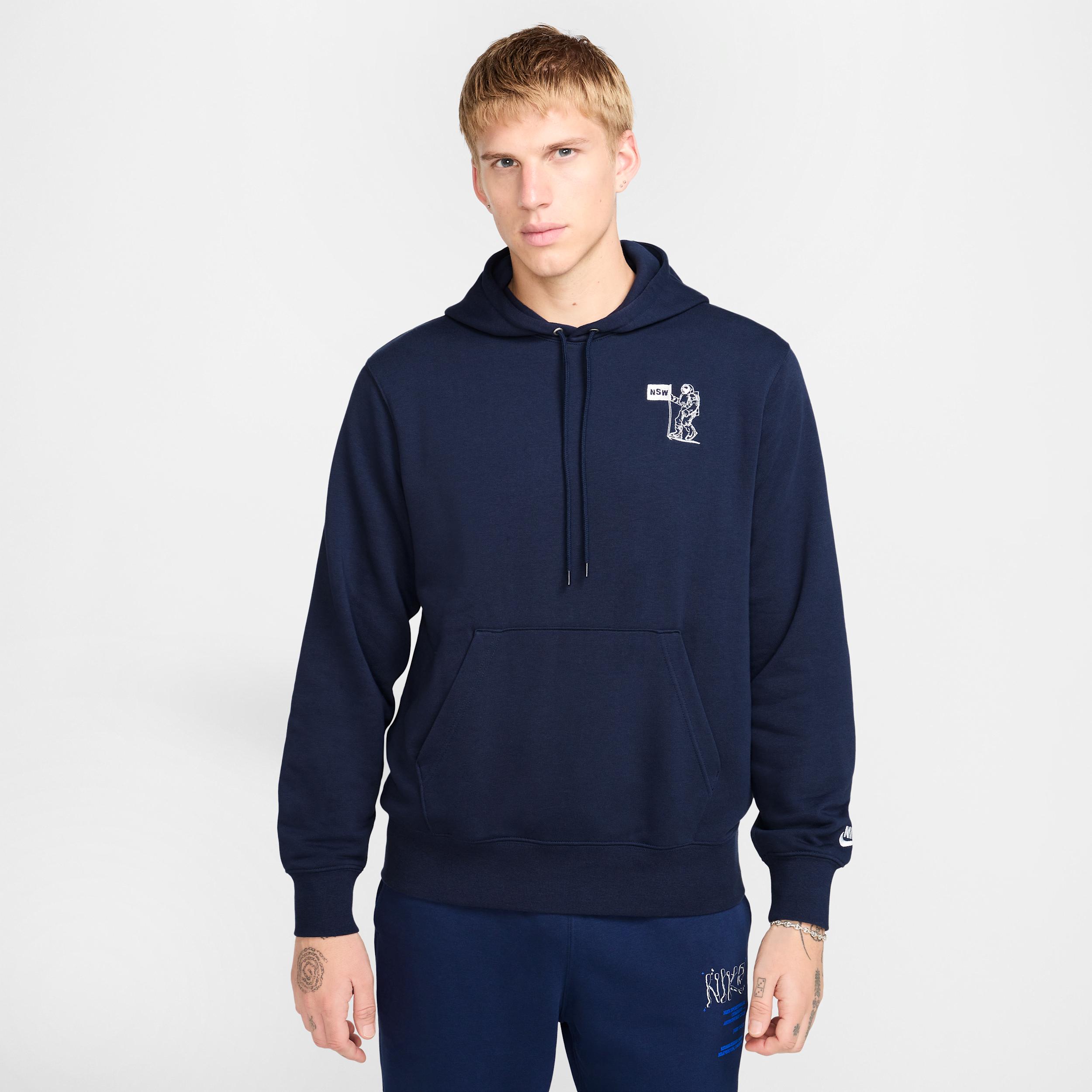 Nike Mens Club French Terry Hoodie | HJ2177-010 Product Image
