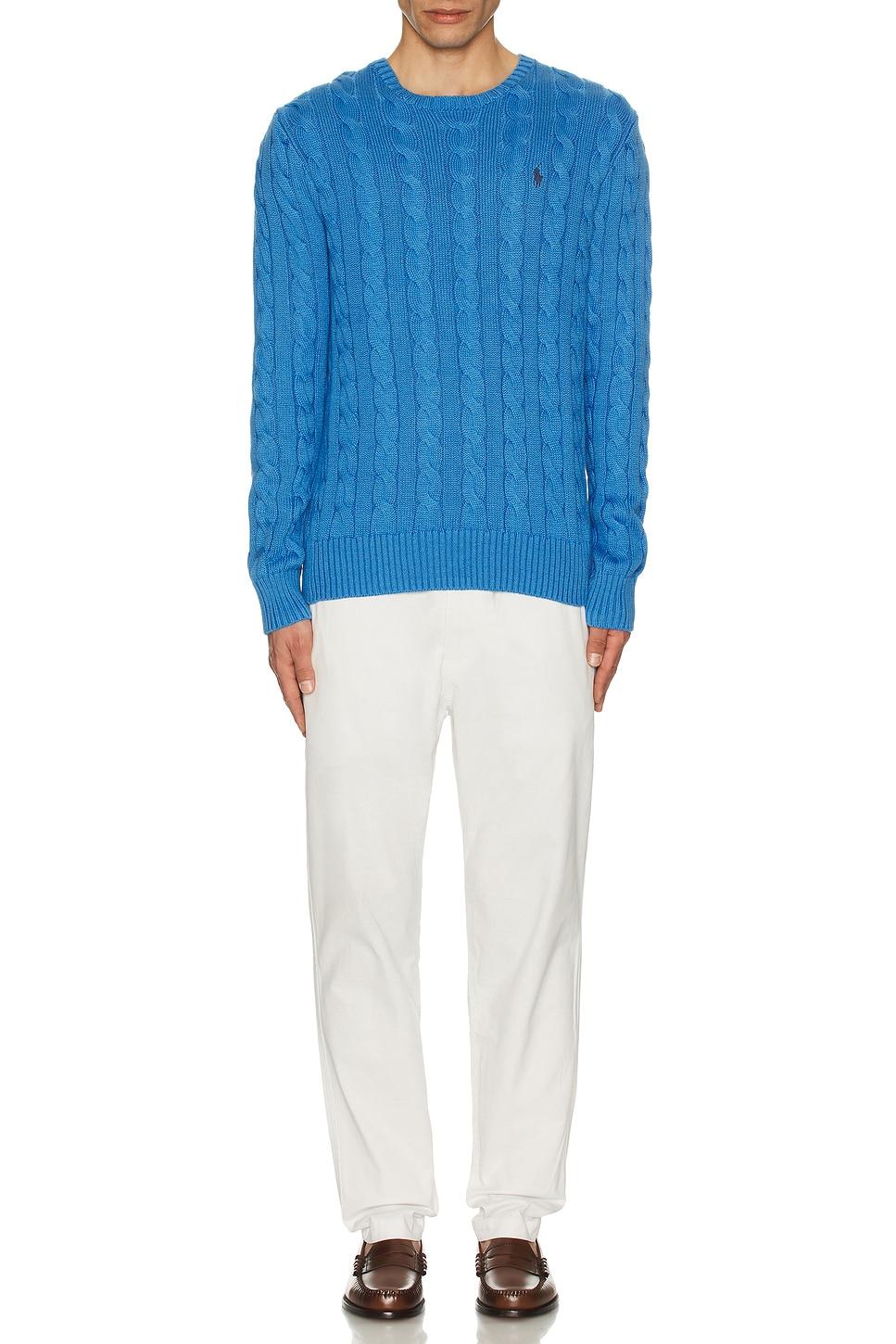 Cable Knit Crewneck Sweater Product Image