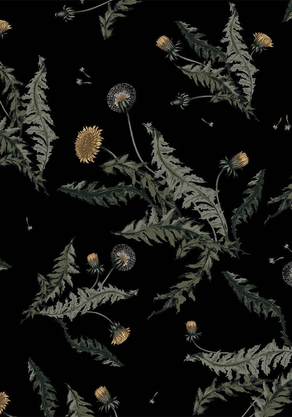 Cimora Dandelion Print Button Up Mini Dress Product Image