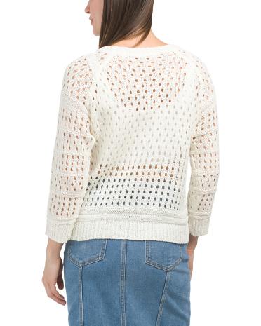 Crochet Sweater for Women | Nylon/Acrylic Product Image