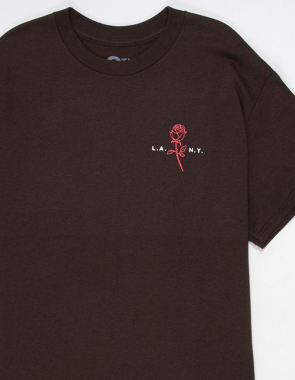 9TH LIFE L.A. N.Y. Rose Mens Tee - BROWN Product Image
