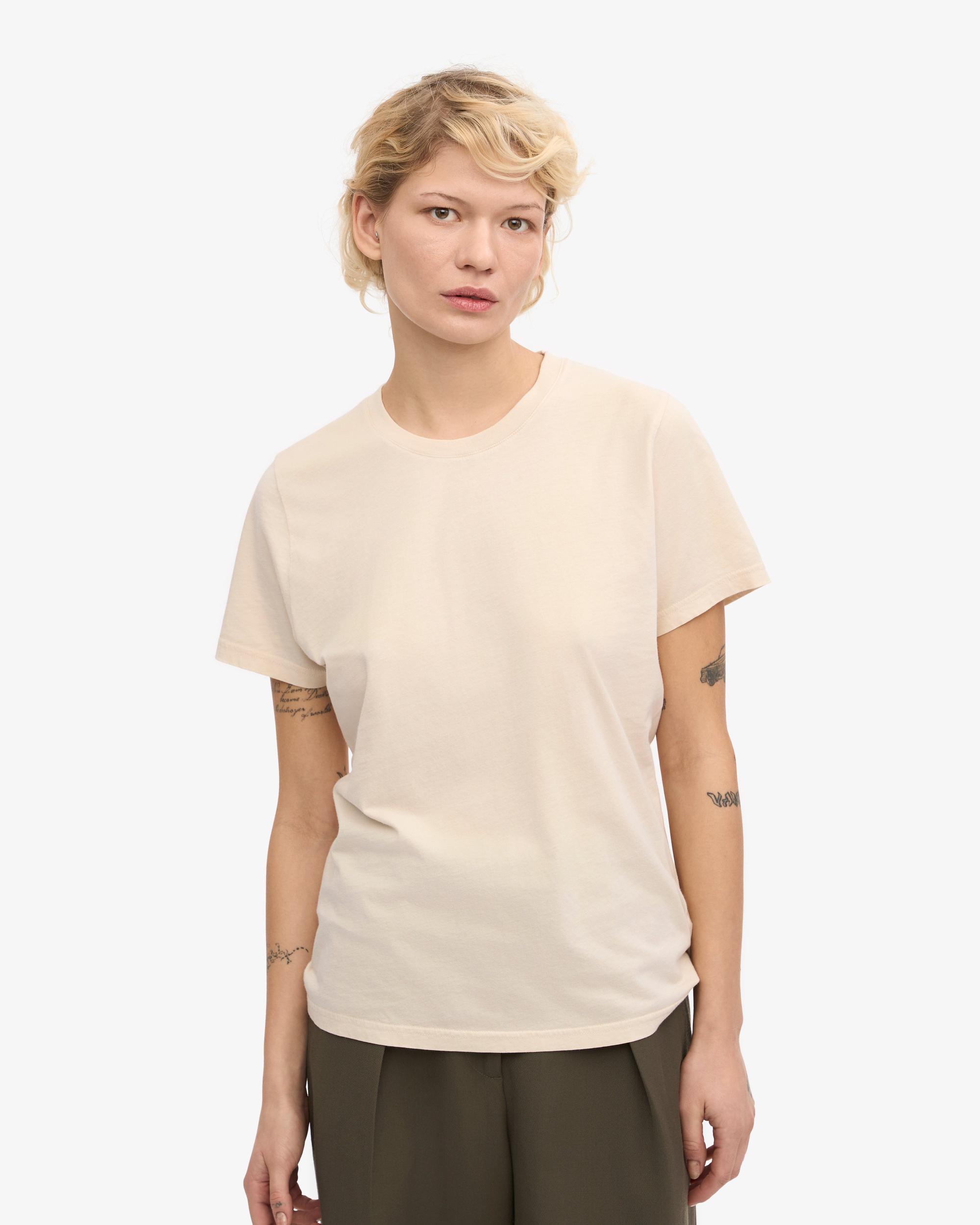 Women Light Organic Tee - Ivory White Product Image