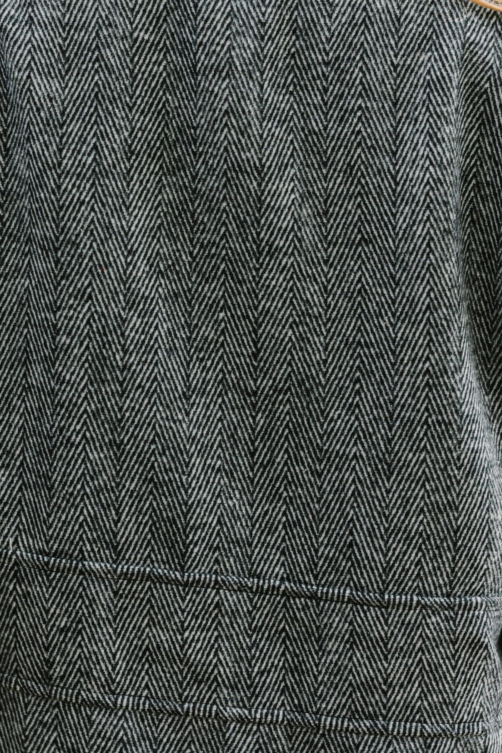 Do What You Love Charcoal Herringbone Coat Female Product Image