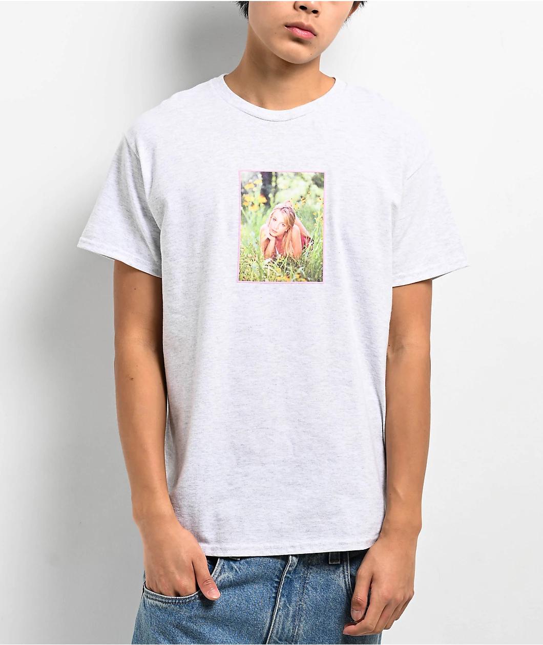 Welcome x Britney Spears Daisies Grey T-Shirt Product Image