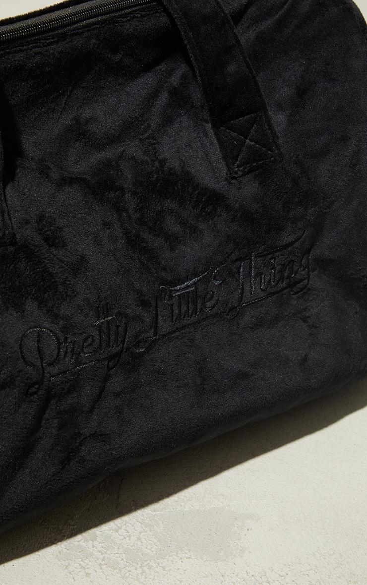 PRETTYLITTLETHING Black Signature Travel Bag Product Image