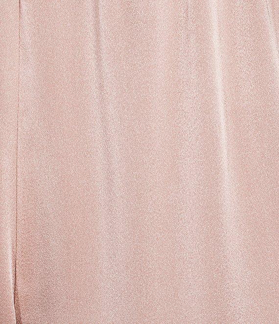 Caroline Rose Soft Satin Wide Leg Pull-On Coordinating Pants Product Image