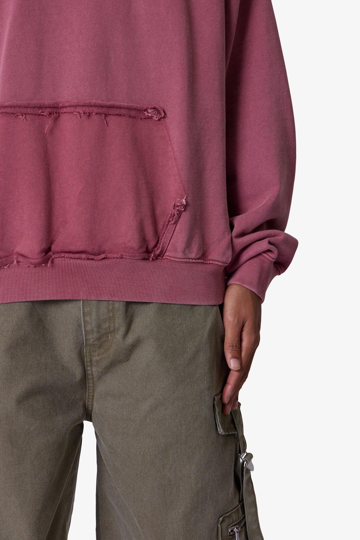Raw Stitch Hoodie - Purple Product Image