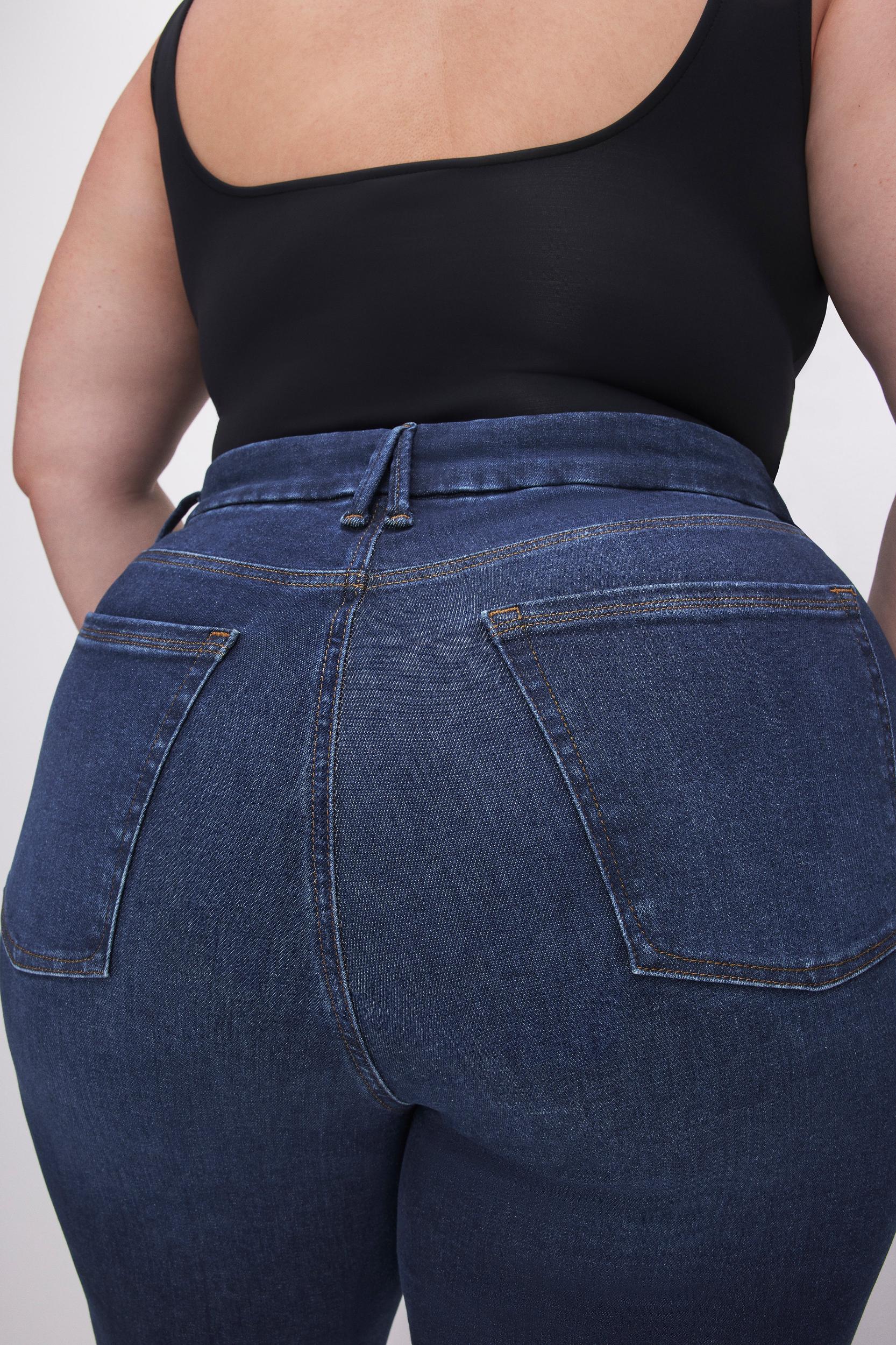 POWER STRETCH PULL-ON FLARE JEANS | INDIGO491 Product Image