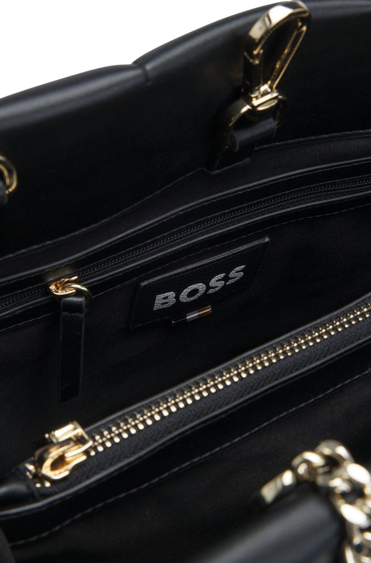 BOSS - Quilted tote bag with Double B monogram - Black Product Image