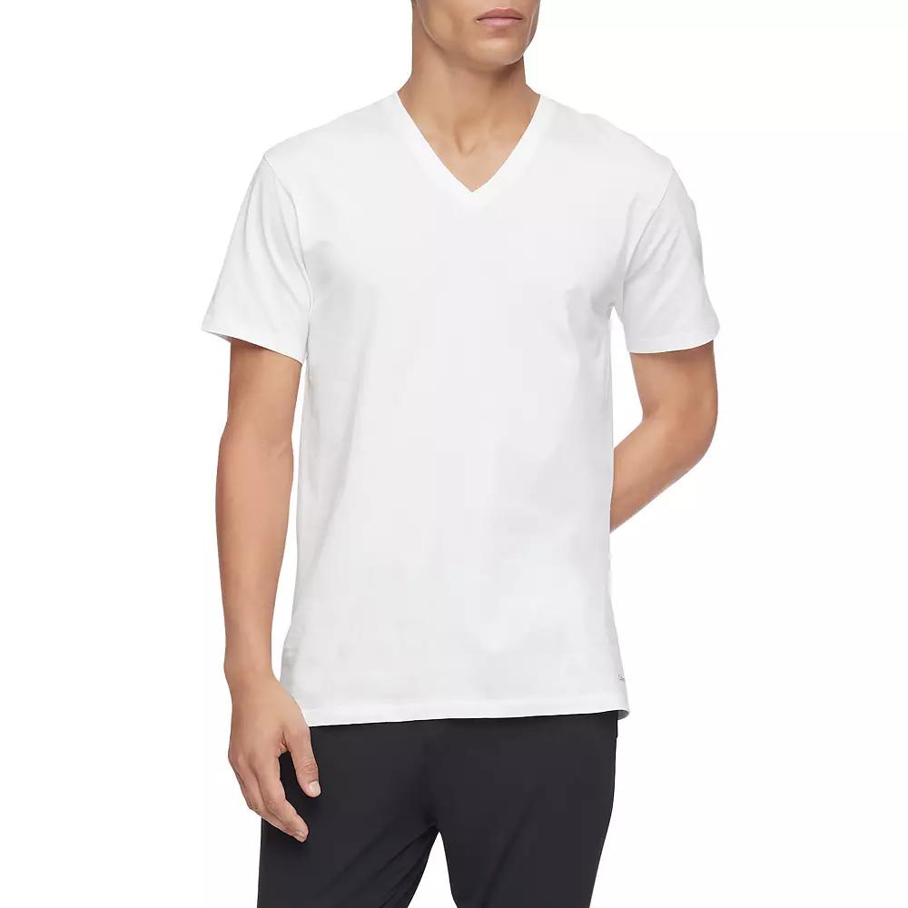 Men's Calvin Klein Classics 3-pack V-neck Tee,  Product Image