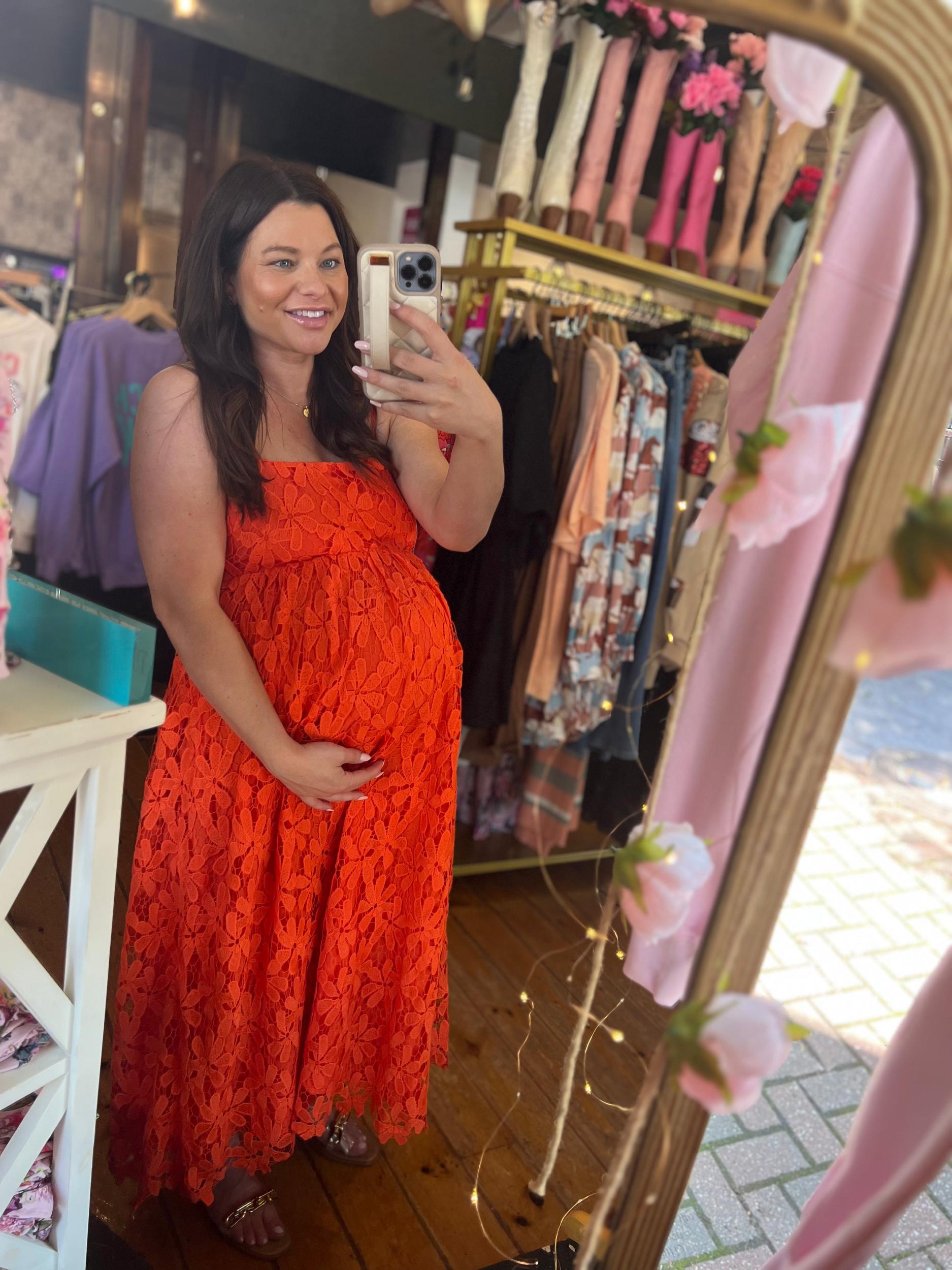 Tiana Lace Midi Dress Product Image