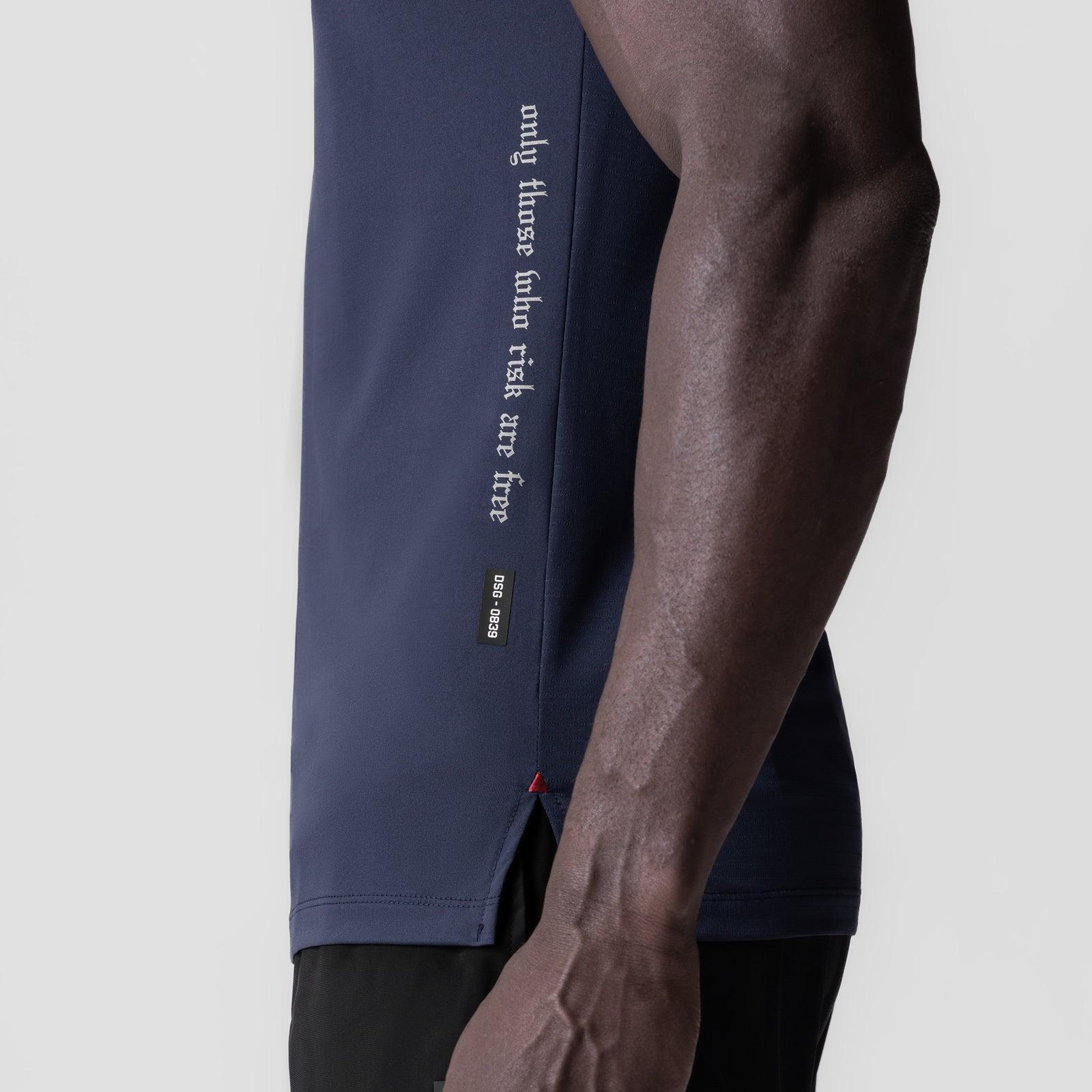0839. 3D-Lite® 2.0 Lycra® Fitted Tee - Space Grey "OTWR" Product Image