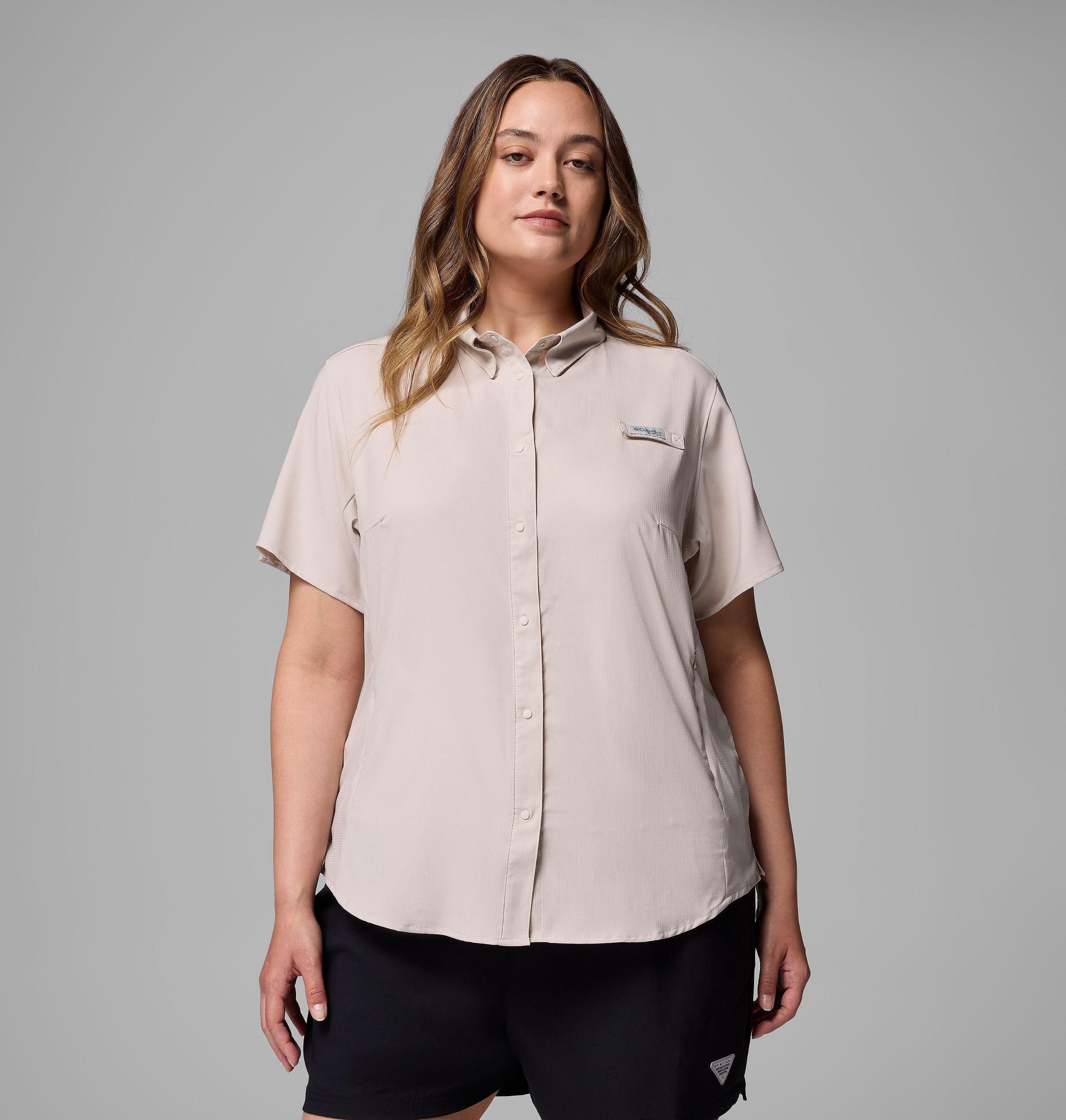 Columbia Womens PFG Tamiami II Short Sleeve Shirt - Plus Size- Product Image