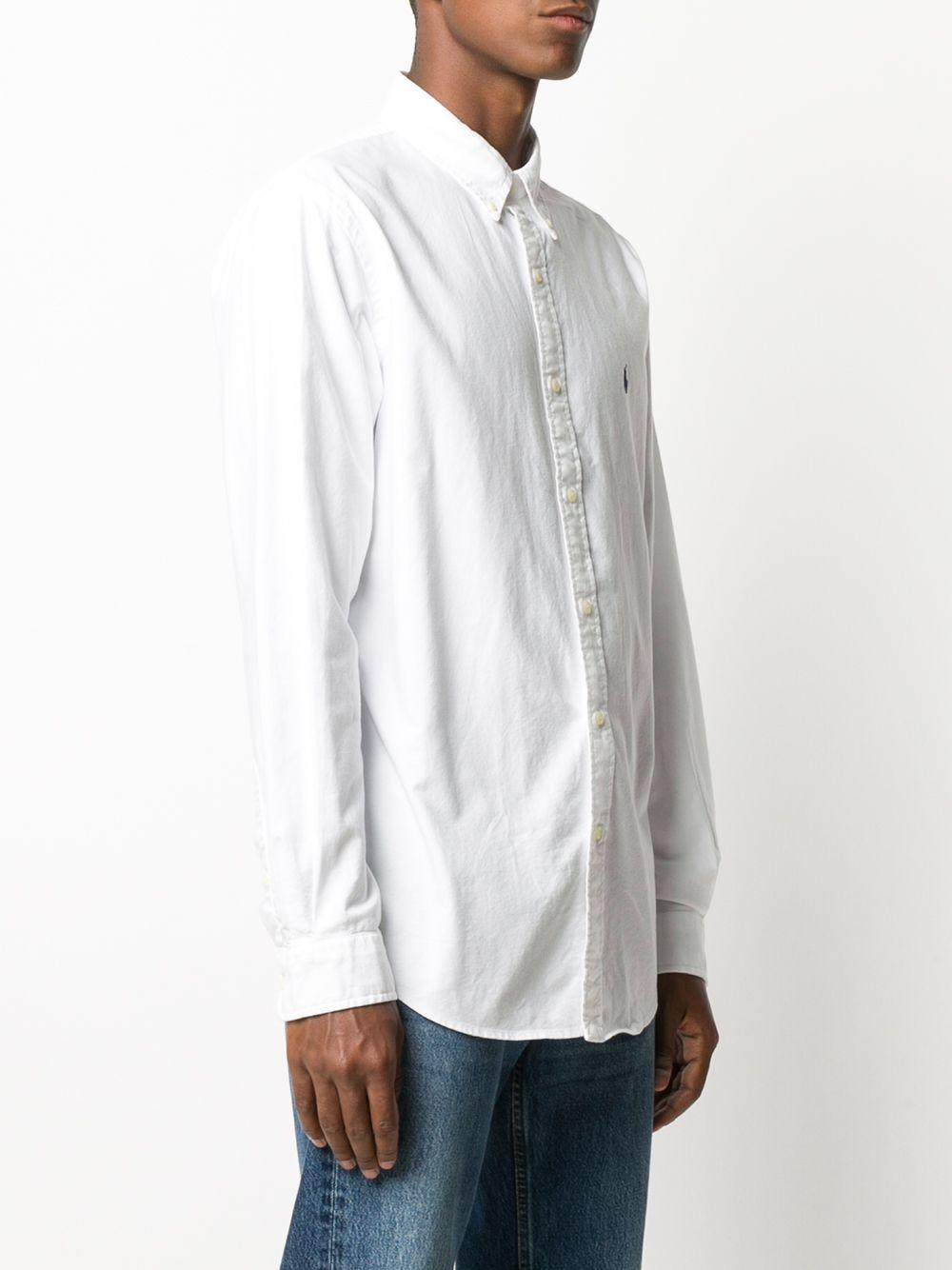 POLO RALPH LAUREN Long Sleeve Sport Shirt Clothing In White Product Image