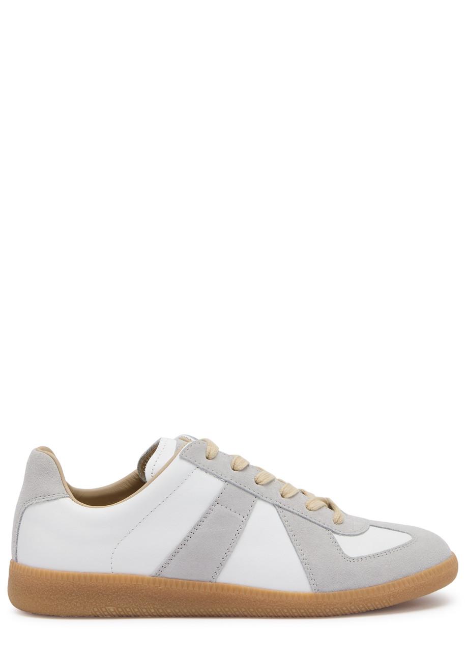 MAISON MARGIELA Bicolor Leather Replica Sneakers In White Product Image