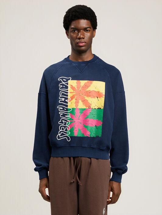Palm Leaf Reglan Loose Sweatshirt Product Image
