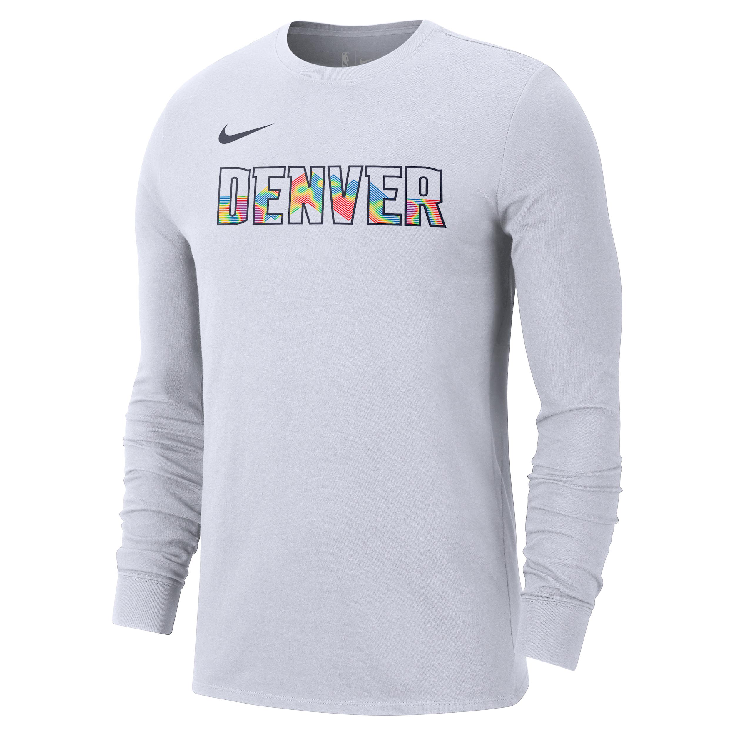 Denver Nuggets Essential City Edition Nike Men's NBA Long-Sleeve T-Shirt Product Image