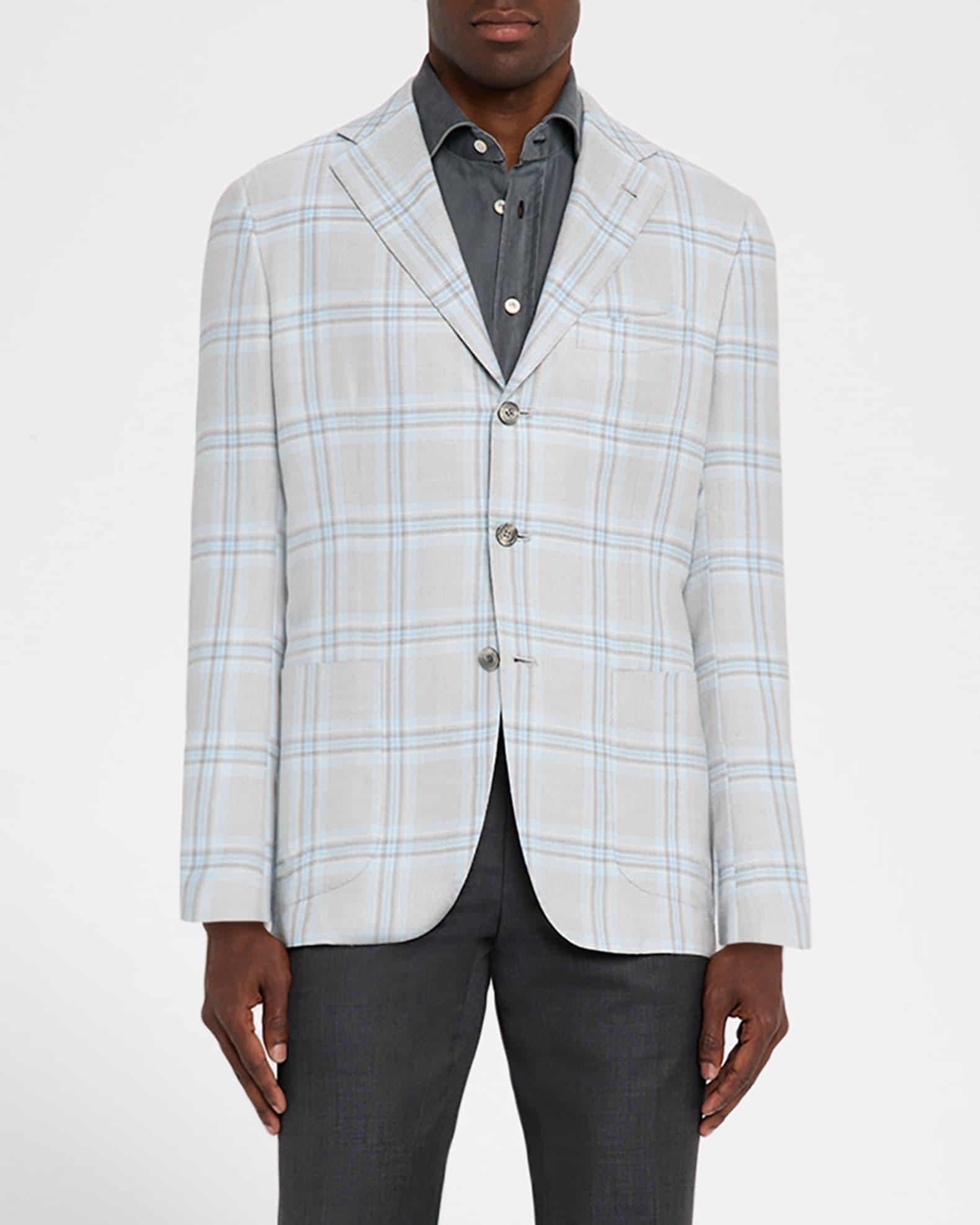 Men's Denim Wash Classic-Fit Sport Shirt Product Image