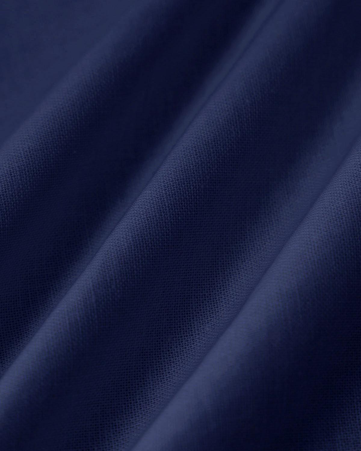 Navy Square Neck Button Blouse Product Image