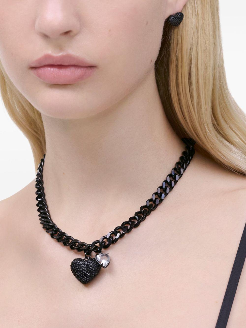 The Pave Ballon Heart necklace Product Image