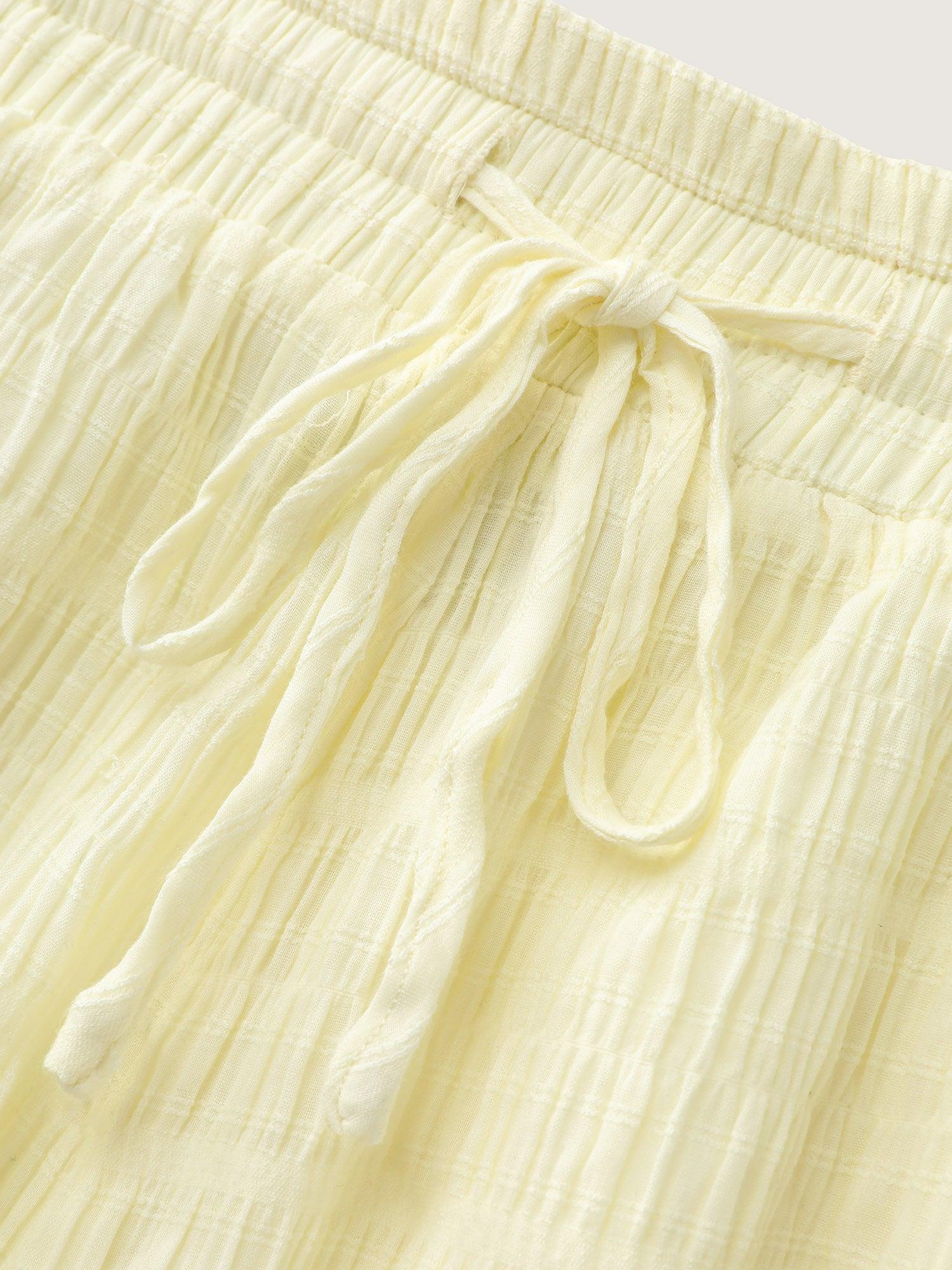 Cotton Wide Waistband Relaxed-Fit Shorts Female Product Image