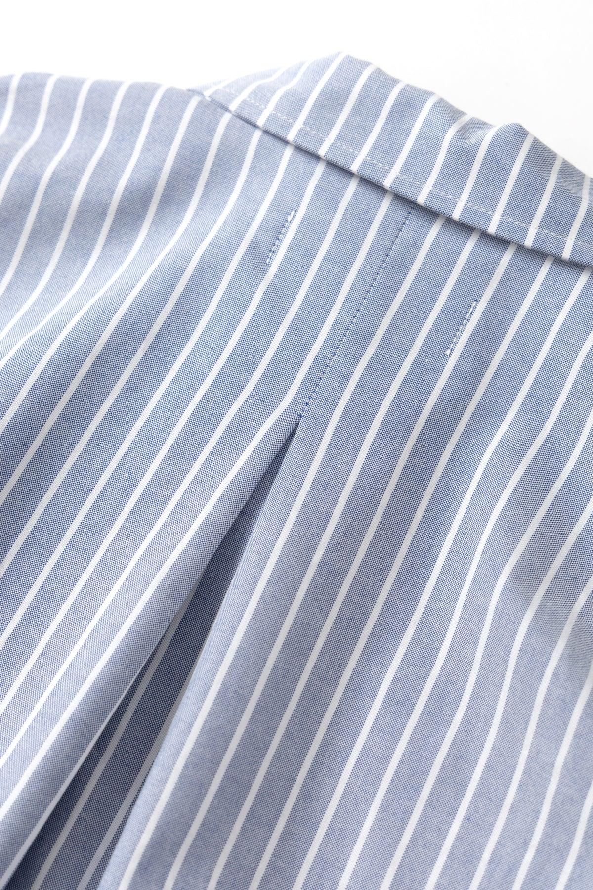 Blacksmith - Striped 50's Blouson - Blue Product Image