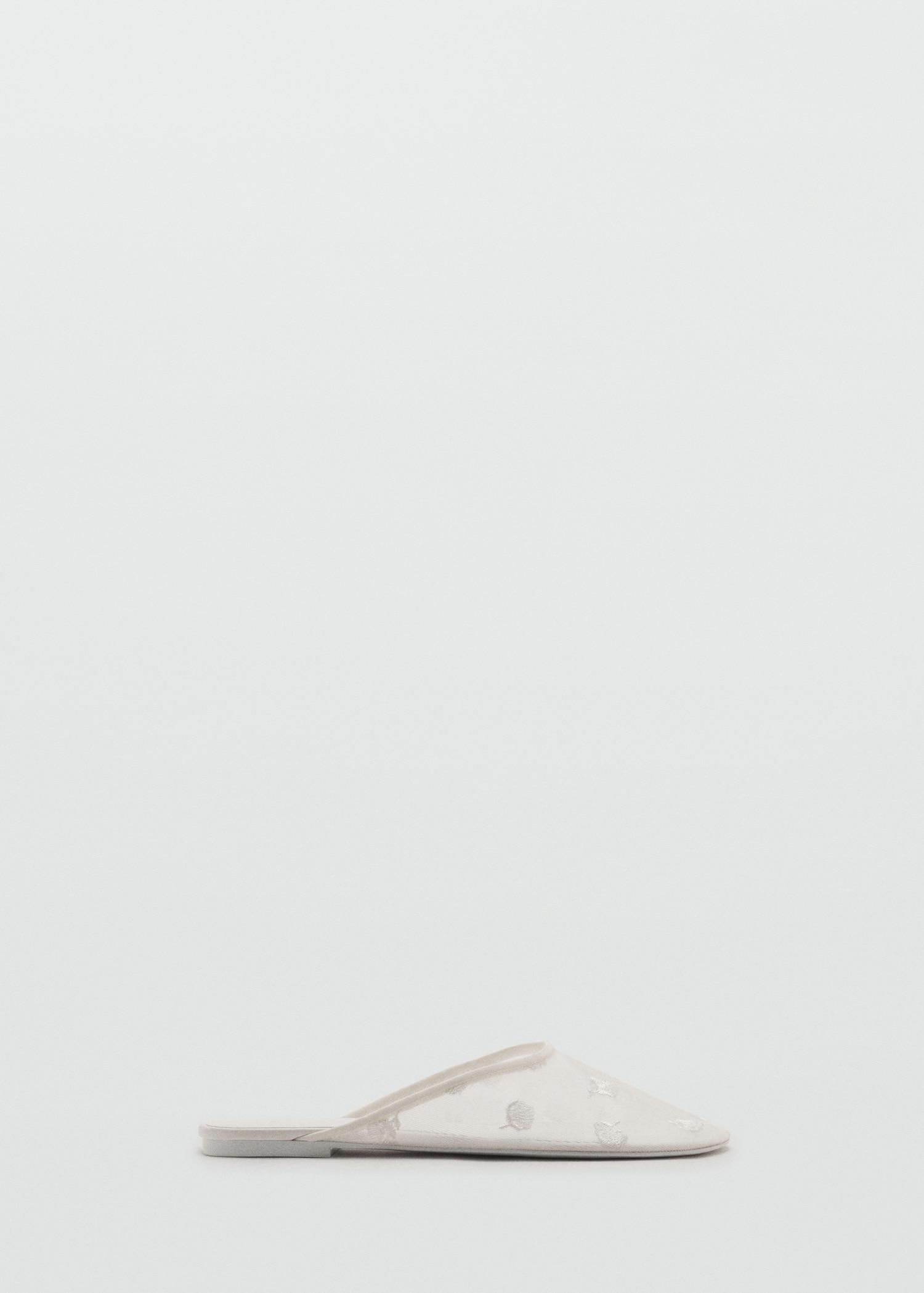 Embroidered mesh shoes - Women | MANGO USA Product Image