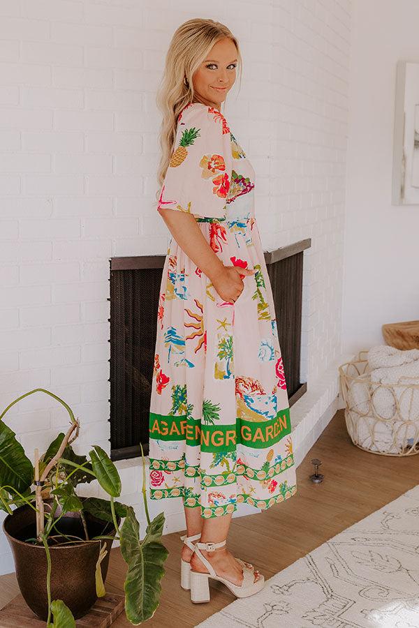 Shangri La Gardens Midi Dress Product Image