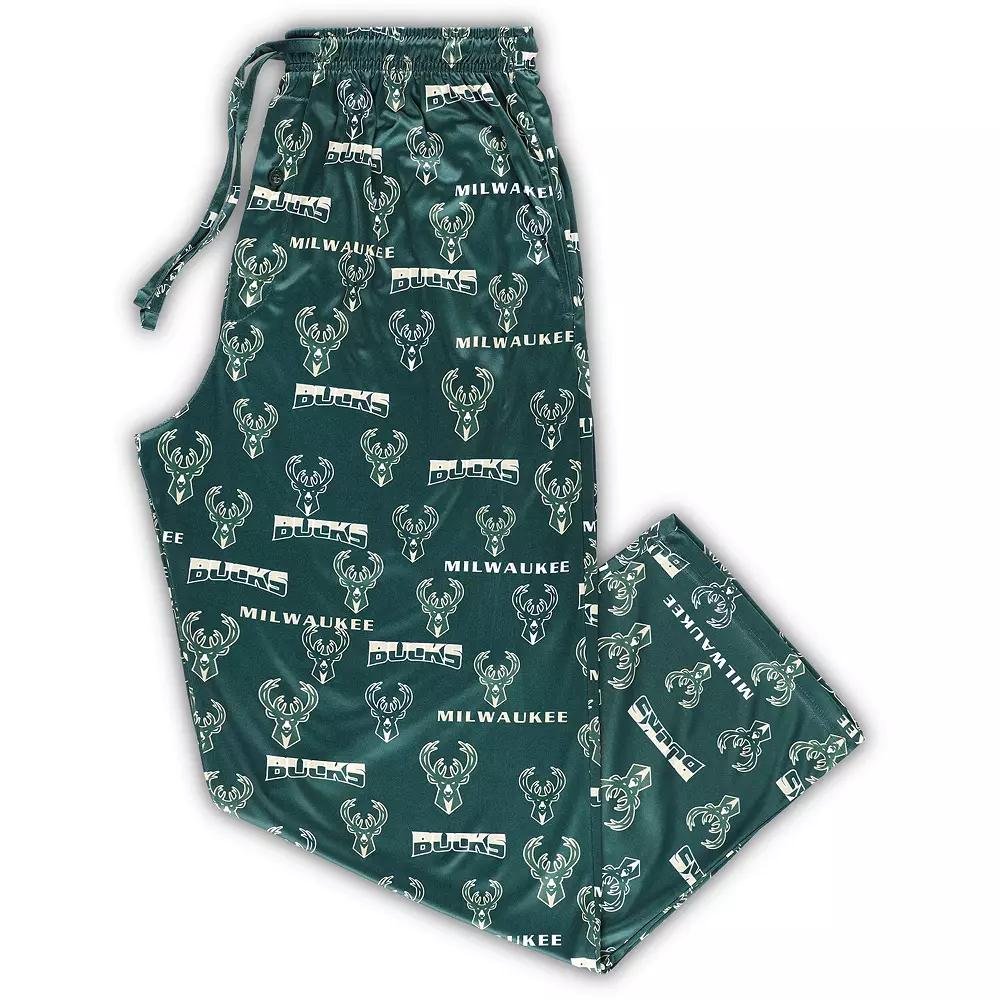 Men's Concepts Sport Hunter Green Milwaukee Bucks Big & Tall Breakthrough Sleep Pants,  Product Image