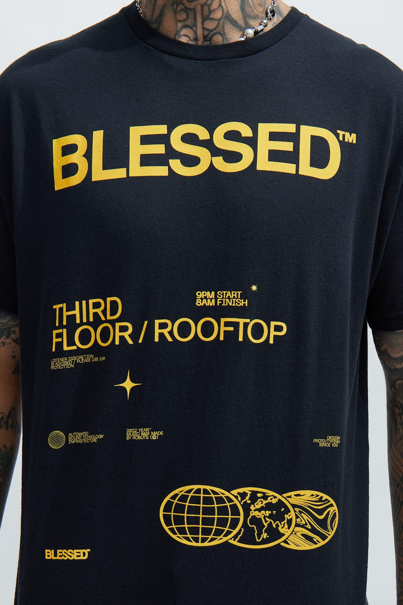 Highly Blessed Short Sleeve Tee - Black Product Image