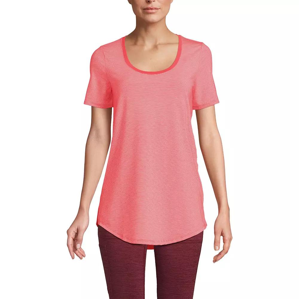 Women’s Lands' End Short Sleeve Tunic T-Shirt, Women's,  Product Image