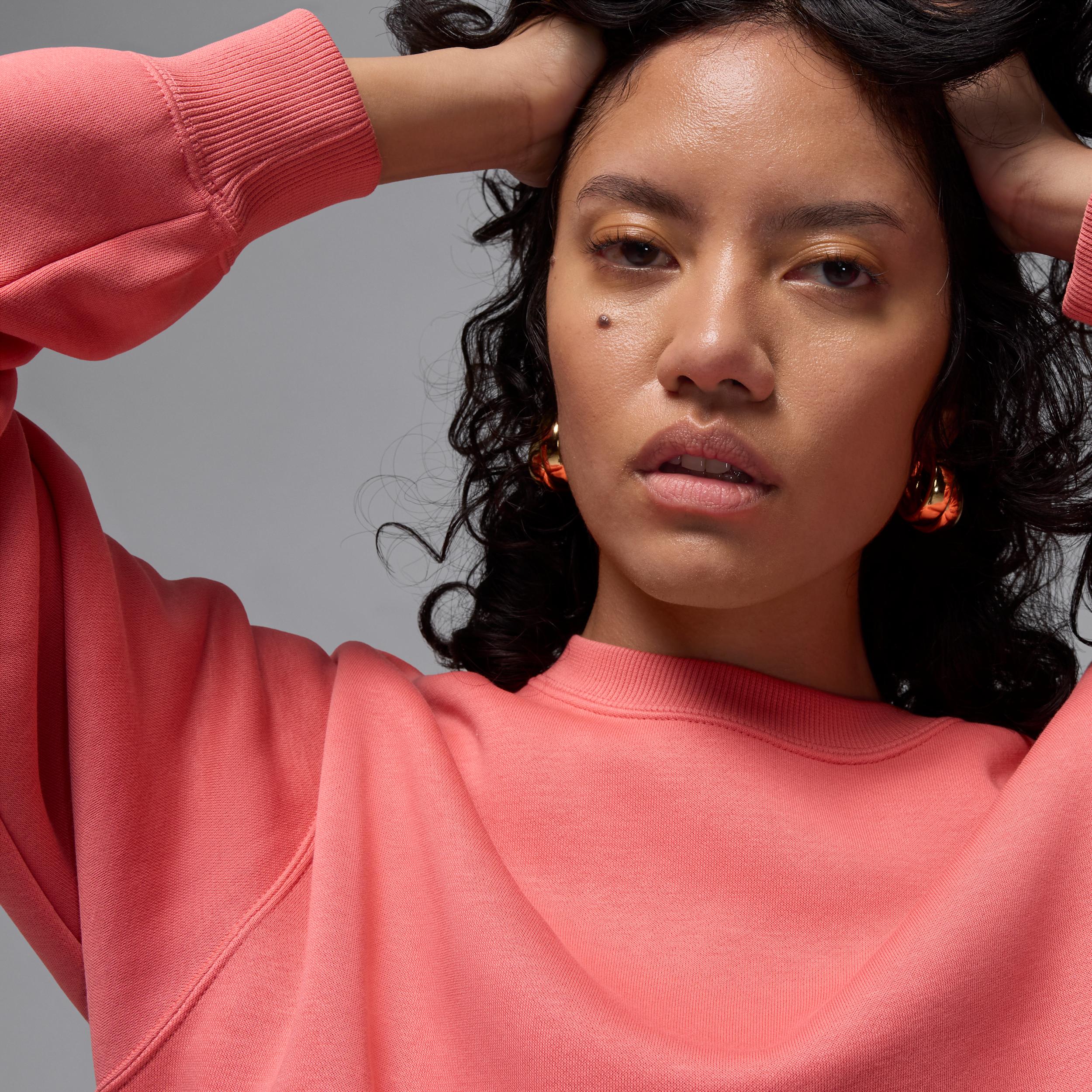 Womens Jordan Brooklyn Fleece Crew-Neck Sweatshirt | FV7074-063 Product Image