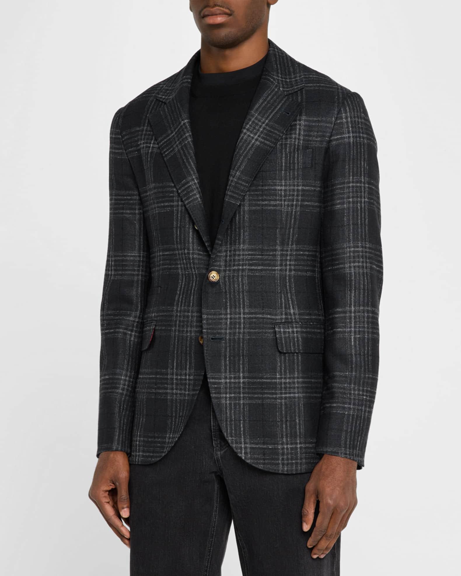 Men's Madras Plaid Sport Jacket Product Image