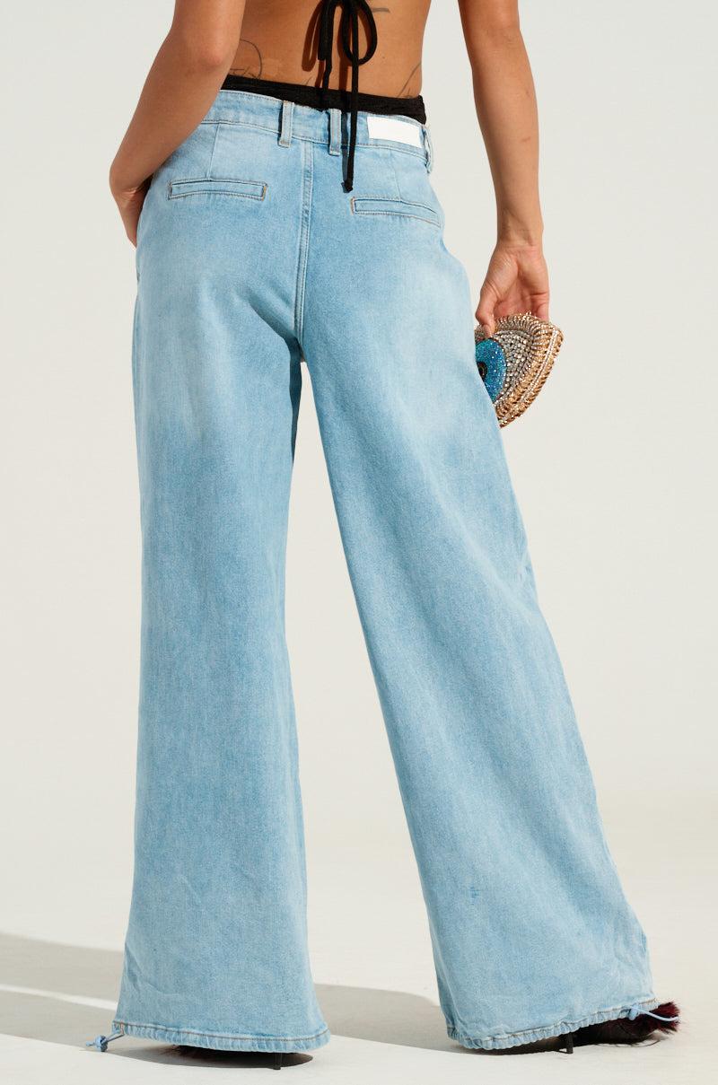 LUCKY LUCKY WIDE LEG DENIM PANT Product Image