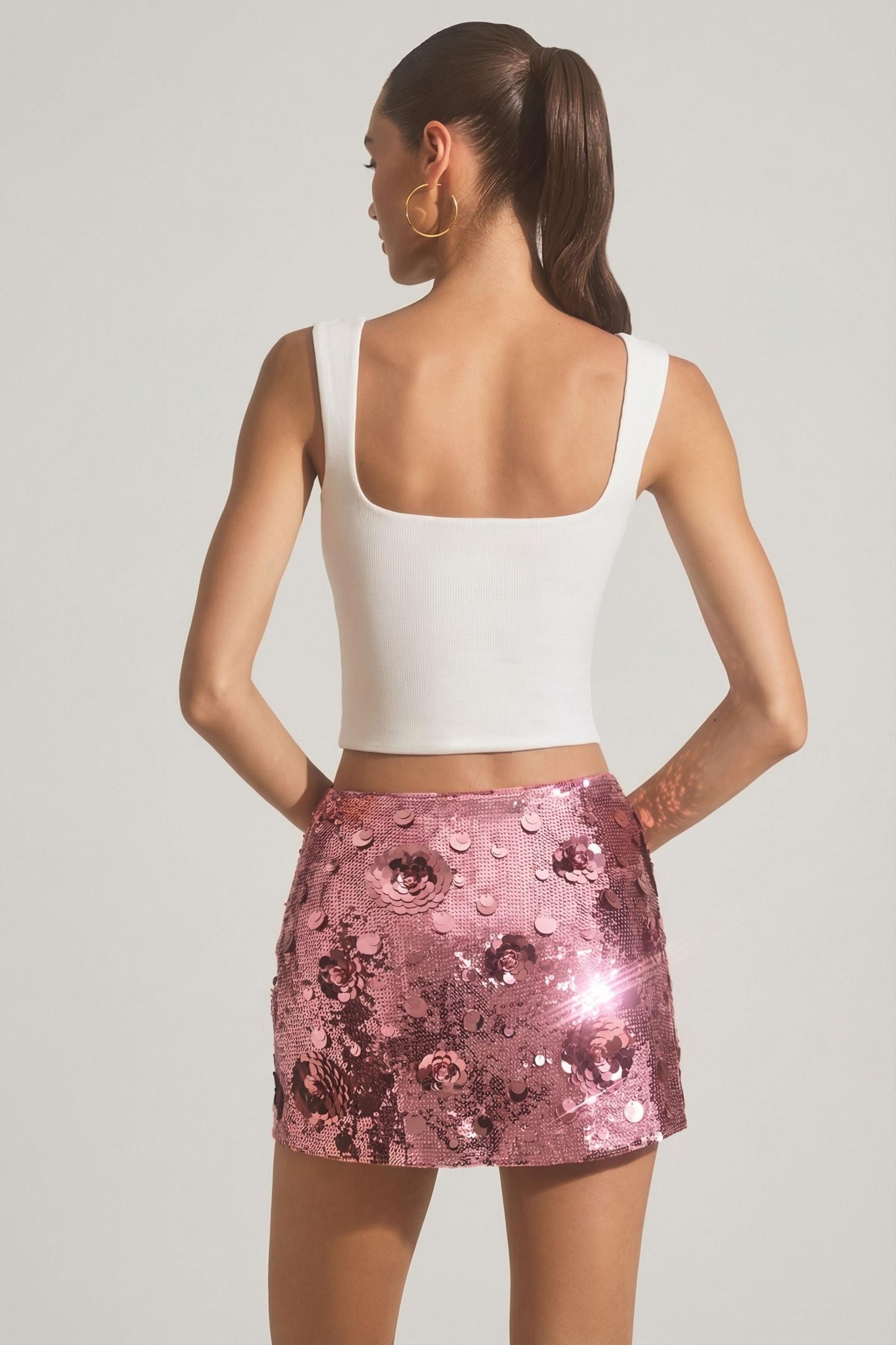 Modal Square-Neck Tank Top in White Product Image