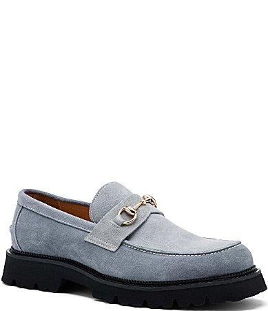 Marc Nolan Mens Blake Suede Bit Buckle Lug Loafers Product Image