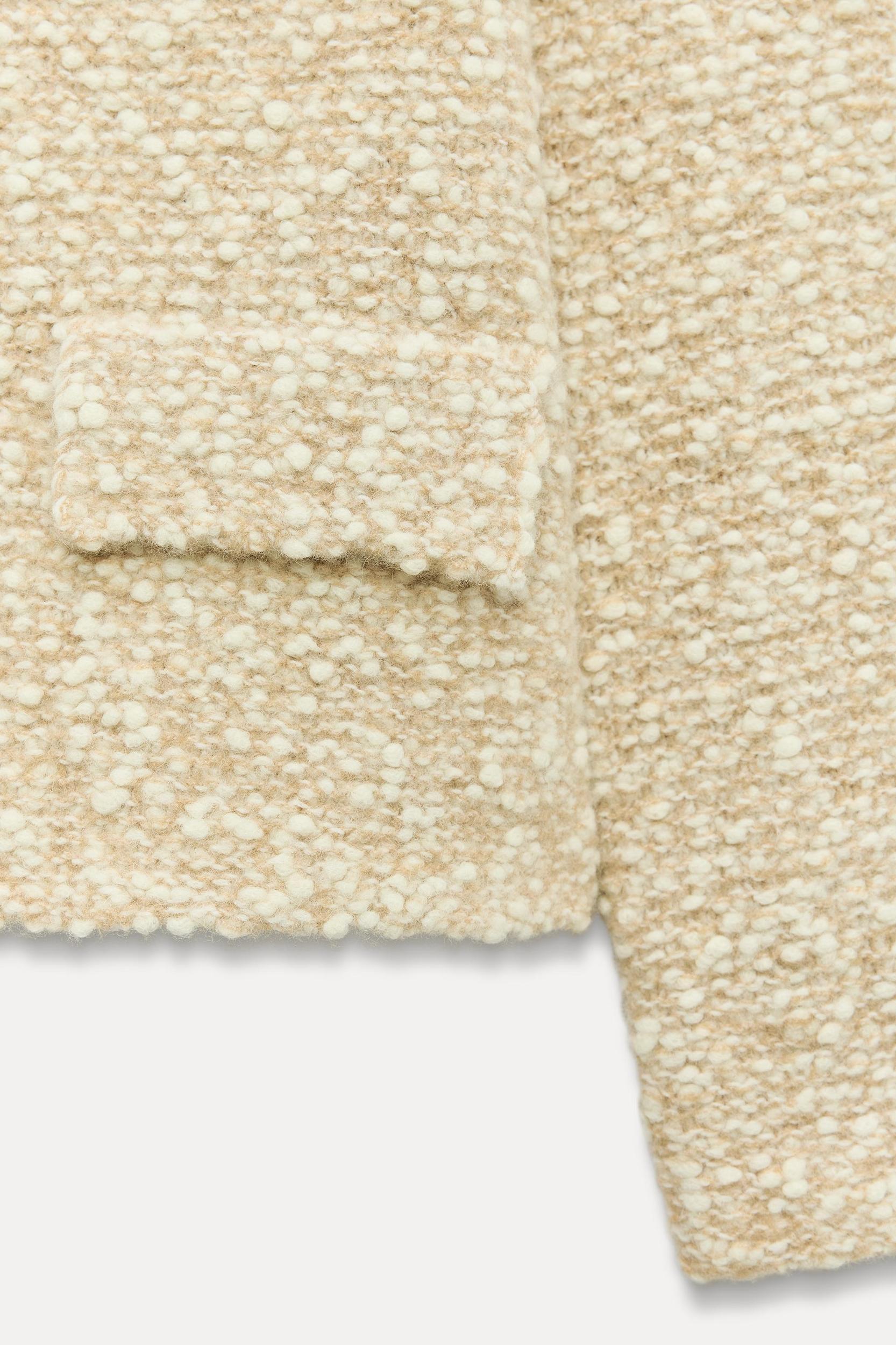 WOOL BLEND KNIT CARDIGAN Product Image