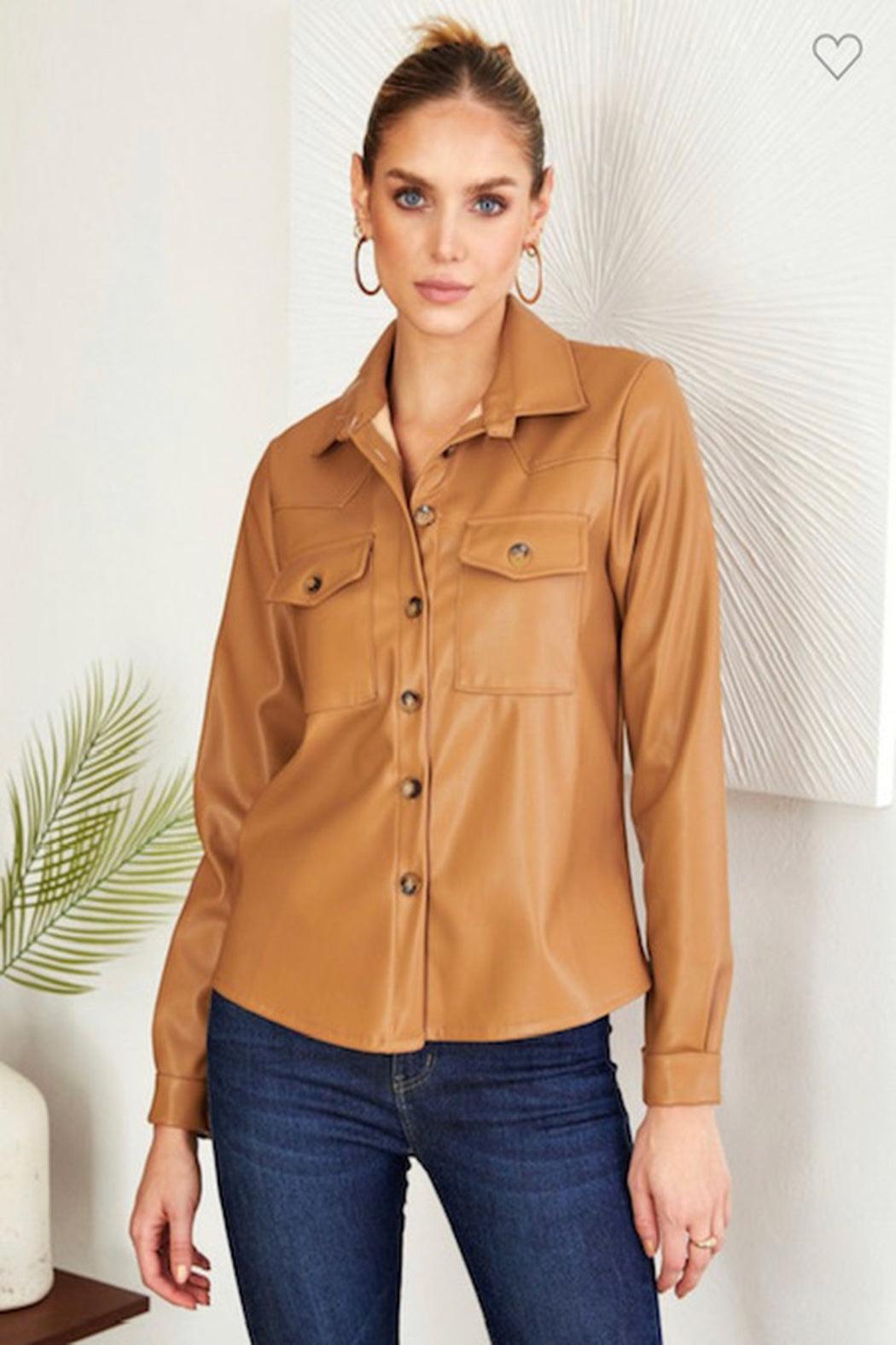 Camel Faux Top Product Image