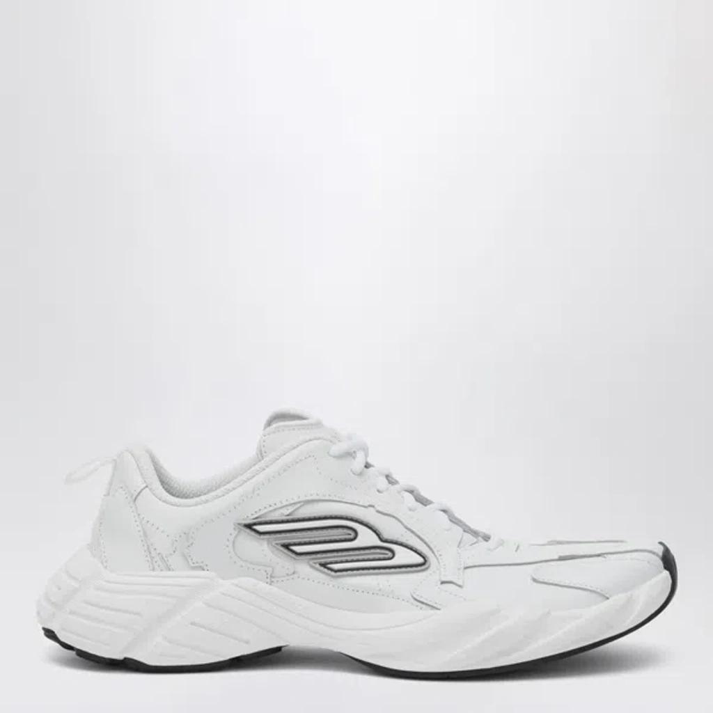 BALENCIAGA Men White Cowskin And Polyester Monday Shoe Sneakers Product Image