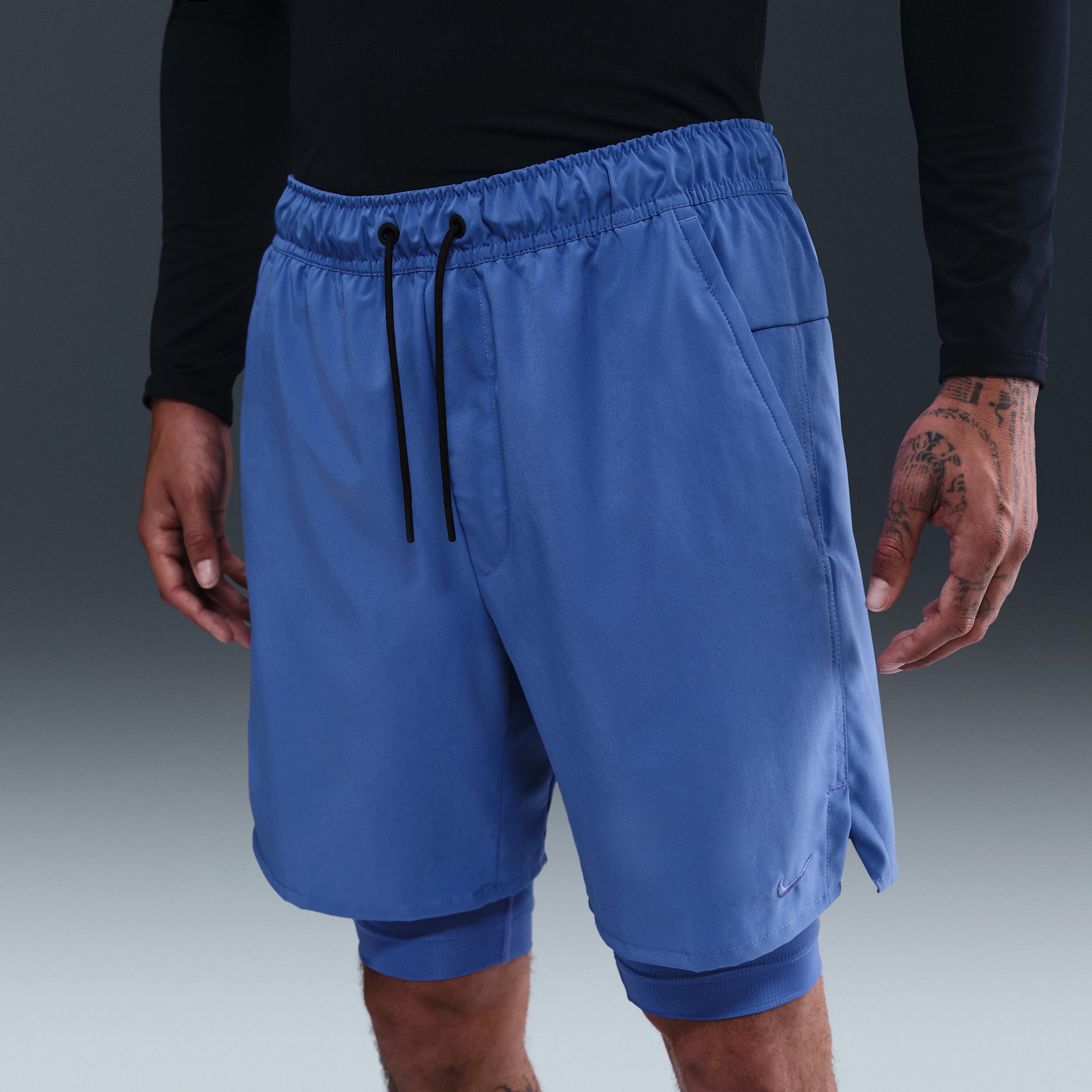 Nike Mens Unlimited Dri-FIT 7 2-in-1 Versatile Shorts | DV9334-411 Product Image