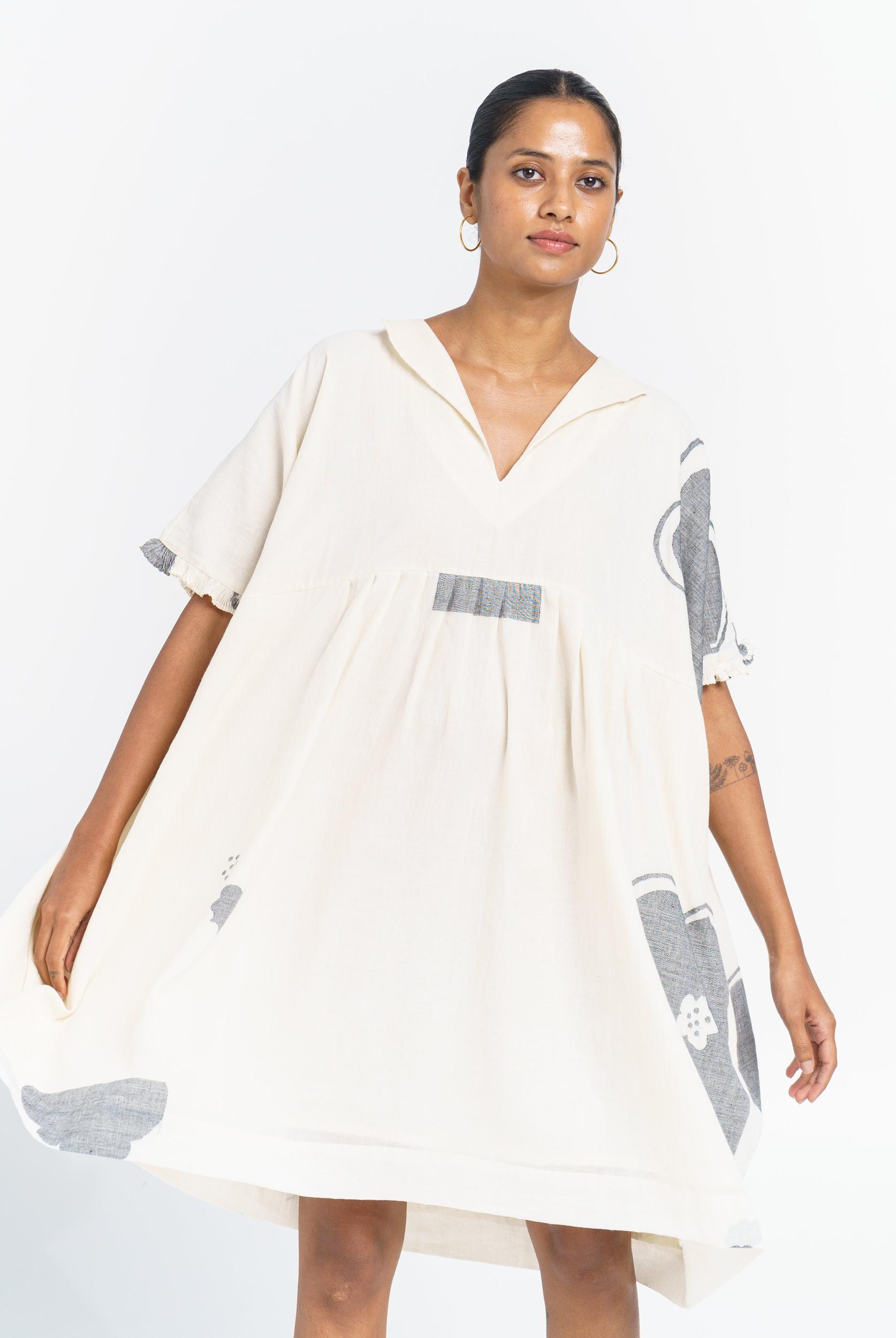 Oversized summer blossom dress Product Image